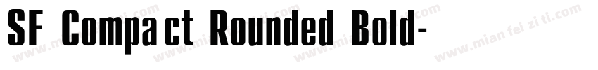 SF Compact Rounded Bold字体转换